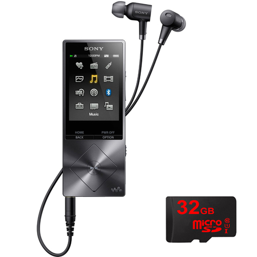 Sony 32GB Hi-Res Walkman Digital Music Player - Black w/ 32GB Memory Card
