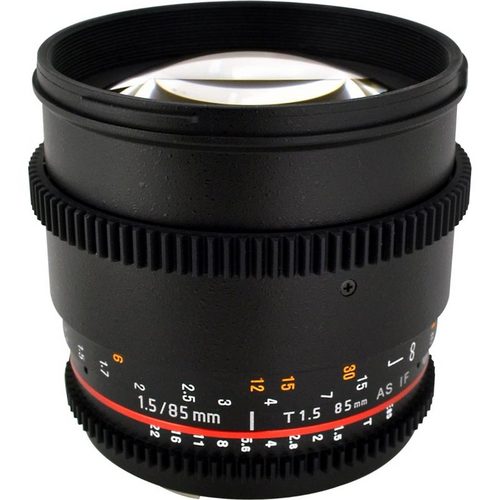 Rokinon 85mm T1.5 Aspherical Cine Lens for Canon EF Mount
