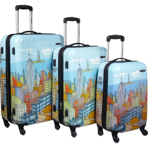 Samsonite CityScapes NYC 3 Piece Set 20`, 24`, 28` Premium Spinner Luggage Set