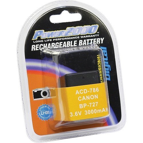 Replacement Battery for Canon BP-727