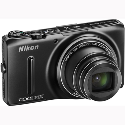 Nikon COOLPIX S9500 18.1 MP 22x Zoom Built-In Wi-Fi Digital Camera (Black) Refurbished