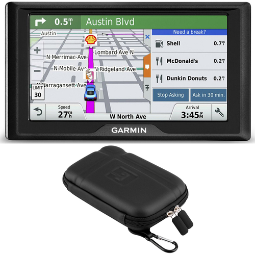 Garmin Drive 50 GPS Navigator (US) 010-01532-0D Soft Case Bundle