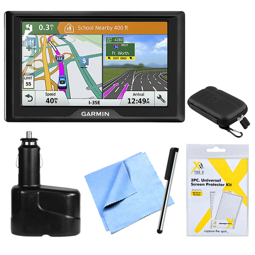 Garmin Drive 51 LMT-S GPS Navigator - USA  with Driver Alerts Bundle
