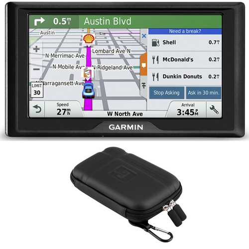 Garmin Drive 50LM GPS Navigator Lifetime Maps (US) 010-01532-0C Soft Case Bundle