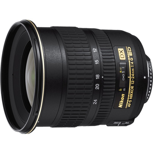Nikon 12-24mm F/4G ED-IF AF-S DX Zoom-Nikkor Lens, With Nikon 5-Year USA Warranty