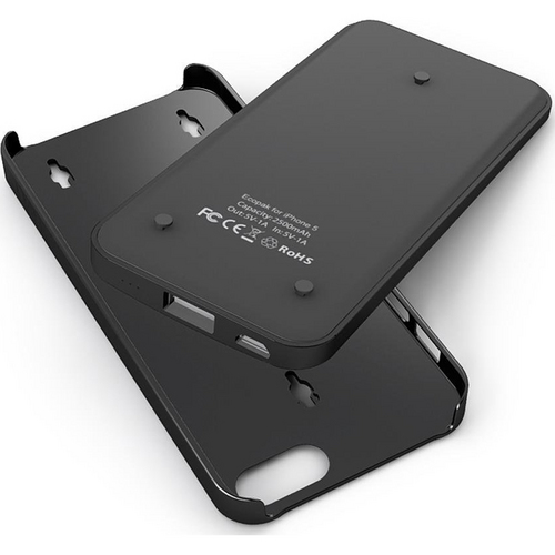 uNu Ecopak iPhone 5 Case -Snap-on Case and Detachable Battery (Black/Black)