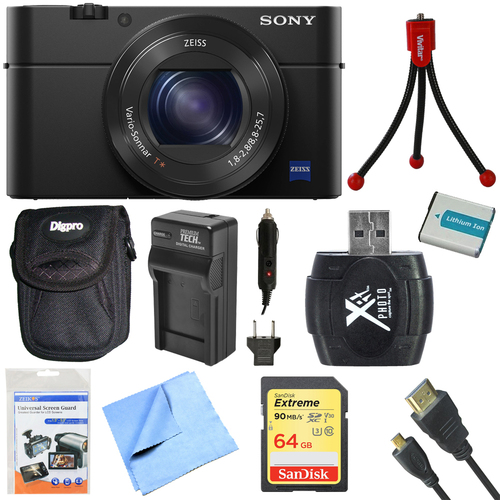 Sony DSC-RX100M IV Cyber-shot Digital Still 20.1 MP 1` Sensor Camera 64GB Card Bundle