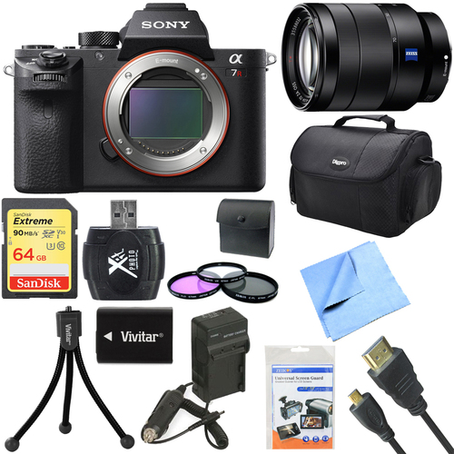 Sony a7R II Full-frame Mirrorless Interchangeable 42.4MP Camera 24-70mm Lens Bundle