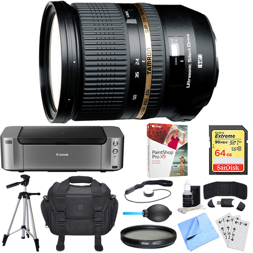 Tamron SP 24-70mm f2.8 Di VC USD Lens for Canon EOS Mount Dual Mail in Rebate Bundle