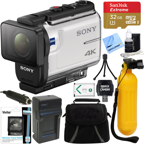 Sony FDR-X3000 4K Wi-Fi GPS Action Camera + Balanced Optical SteadyShot 32GB Bundle