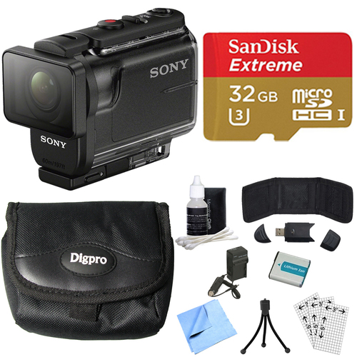 Sony HDR-AS50/B Full HD Action Cam Deluxe Bundle