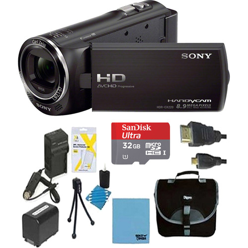 Sony HDR-CX405/B Full HD 60p Camcorder Bundle Deal (Black )