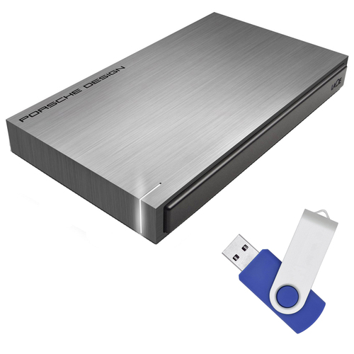 LaCie Porsche Design 1TB USB 3.0 Mobile Hard Drive with Flash Transfer Kit