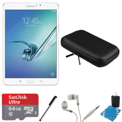 Samsung Galaxy Tab S2 8.0` Wi-Fi Tablet (White/32GB) 64GB MicroSDXC Card Bundle
