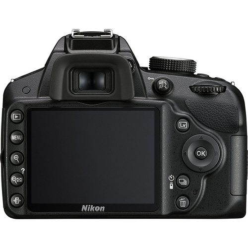 Nikon D3200 DX-format DSLR Kit w/ 18-55mm DX VR Zoom Lens (Black) 16GB Deluxe Bundle