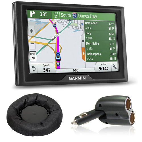 Garmin Drive 50LMT GPS Navigator (US and Canada) Charger + Dash Mount Bundle