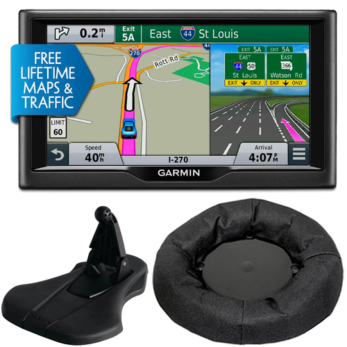 Garmin nuvi 67LMT 6` Essential Series 2015 GPS Navigation System Maps & GPS Bundle