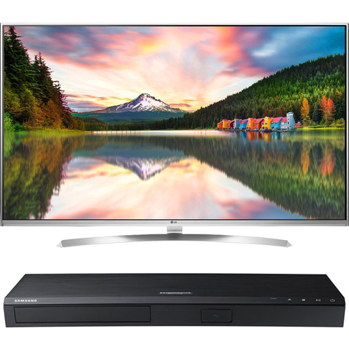 LG 55-Inch Super UHD Smart TV w/webOS 3.0+ Samsung UBD-M8500 4K UHD Blu-Ray Player