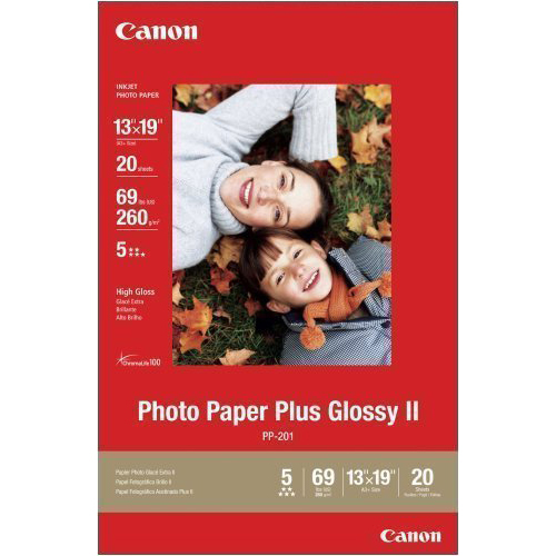 Canon Glossy II 13 x 19in Photo Paper Plus 20 Sheets
