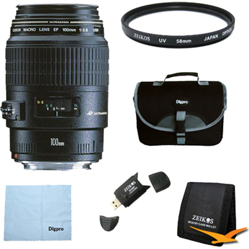 Canon EF 100mm F/2.8 Macro Lens Exclusive Pro Kit