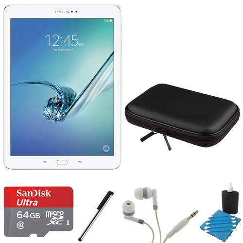 Samsung Galaxy Tab S2 9.7-inch Wi-Fi Tablet (White/32GB) 64GB MicroSD Card Bundle