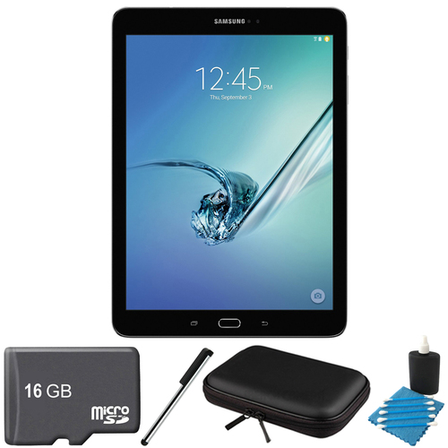 Samsung Galaxy Tab S2 9.7-inch Wi-Fi Tablet (Black/32GB) 16GB MicroSD Card Bundle