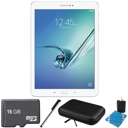 Samsung Galaxy Tab S2 9.7-inch Wi-Fi Tablet (White/32GB) 16GB MicroSD Card Bundle