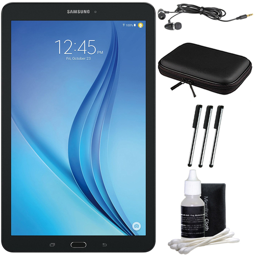 Samsung Galaxy Tab E 9.6` 16GB Tablet PC (Wi-Fi) - Black Accessory Bundle