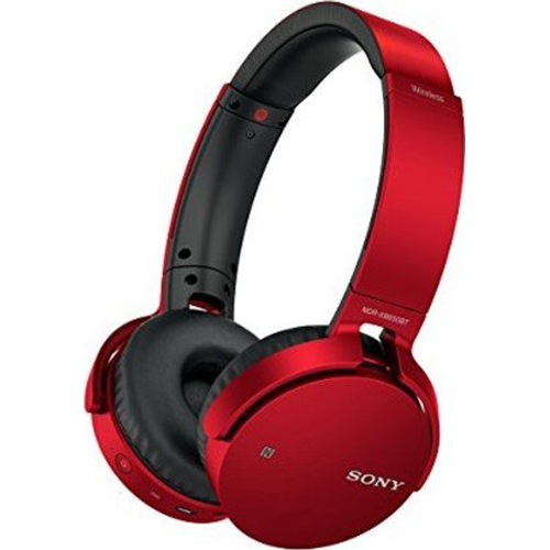 Sony MDR-XB650BT Wireless Bluetooth Headphones w/ Extra Bass - Red - OPEN BOX