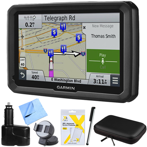 Garmin dezl 770LMTHD 7` GPS Navigation with Lifetime Map/Traffic Updates Mount Bundle