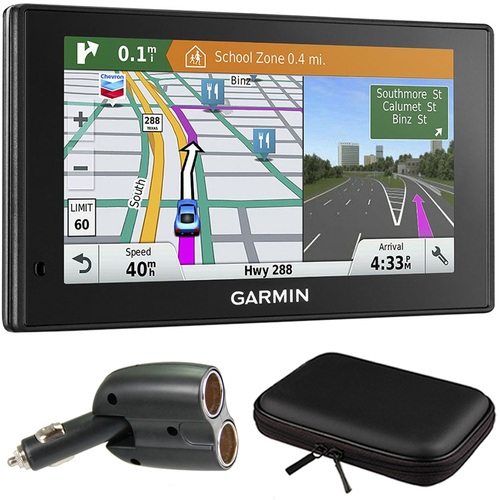 Garmin 010-01540-01 DriveSmart 60LMT GPS Navigator Charger Bundle