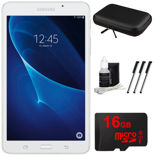 Samsung Galaxy Tab A Lite 7.0` 8GB Tablet PC (Wi-Fi) White 16GB microSD Accessory Bundle