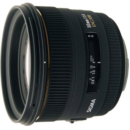 Sigma 50mm F1.4 EX DG HSM Lens for Nikon Digital SLR Cameras