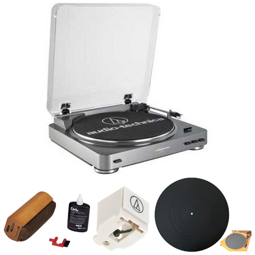 Audio-Technica AT-LP60 Turntable w/ Record Cleaning Kit