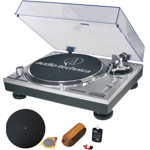 Audio-Technica ATLP120USB Professional Stereo Turntable w/ USB LP to DIG With RCA Turntable Cle