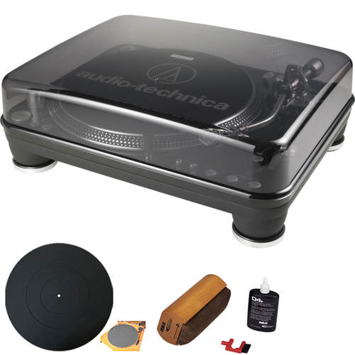 Audio-Technica AT-LP1240-USB Professional DJ Turntable With RCA Turntable Cleaning System