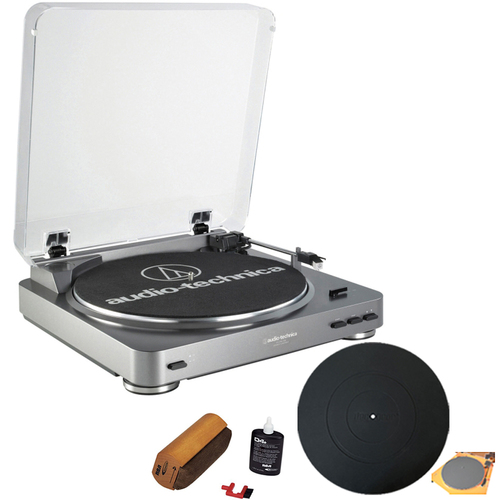 Audio-Technica AT-PL60USB USB Turntable With RCA Turntable Cleaning System