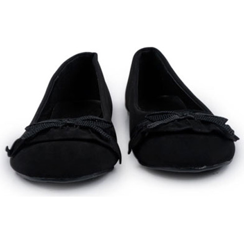 Lane Bryant Black Flat Womens Shoe with Bow Size 10