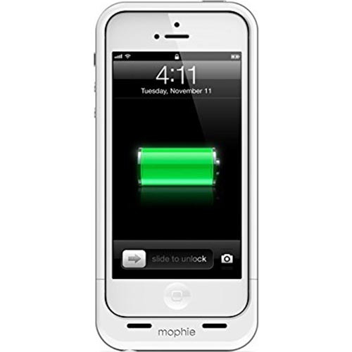 Mophie Juice Pack Air  External 1700mAh Battery Case for iPhone 5 (White) - OPEN BOX