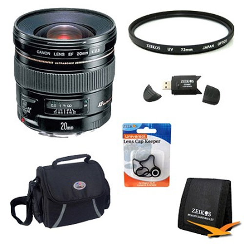 Canon EF 20mm F2.8 USM Lens Exclusive Pro Kit