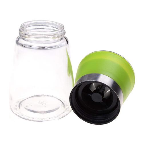 Salt Mill, Spice Mill and Pepper Grinder, Stainless Steel with Glass Bottle