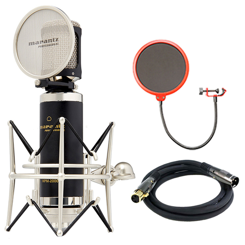 Marantz Studio Series Large Diaphragm 34mm Condenser Microphone w/Filter Bundle