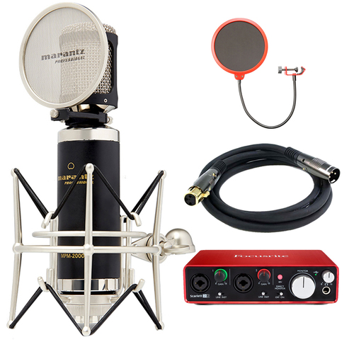 Marantz Studio Series Large Diaphragm Condenser Microphone w/ Interface Bundle