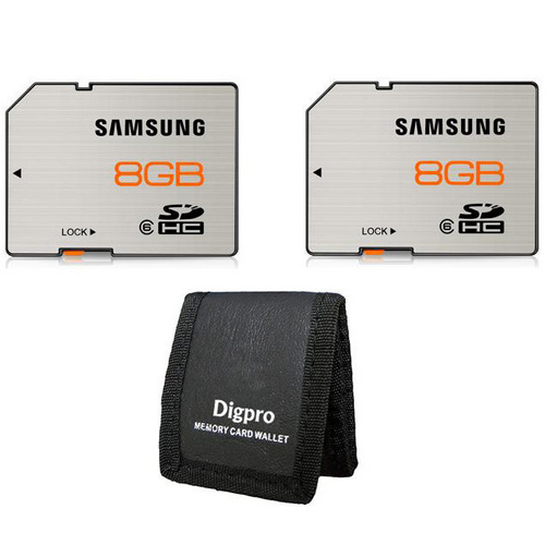 Samsung High Speed 8GB Waterproof & Shockproof Class 6 SDHC Memory Card (2-Pack)