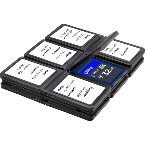 Xit Memory Card Wallet - media storage bi-fold case for twelve memory cards