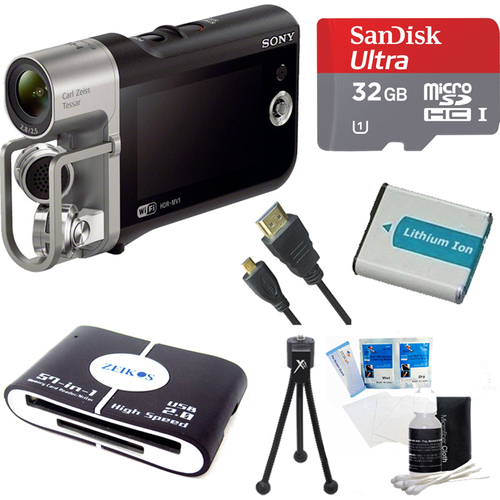 Sony HD Camcorder with Premium Audio - Music Video Recorder Deluxe Bundle