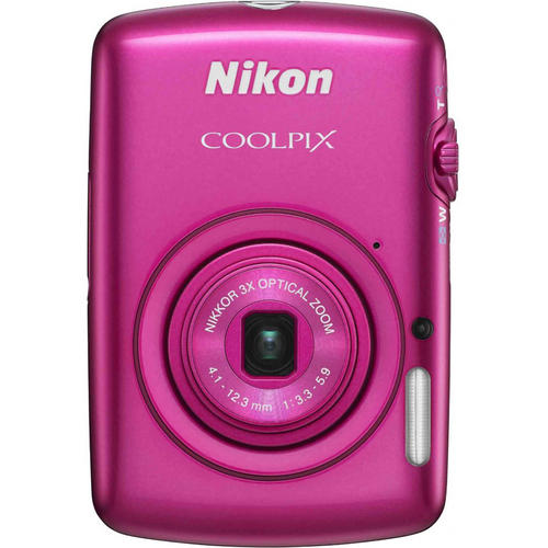 Nikon COOLPIX S01 Touchscreen Digital Camera with 3x Optical Zoom (Pink) Refurbished