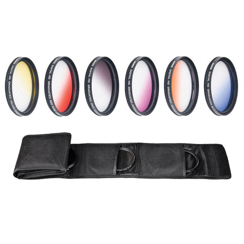 58mm Graduated Color Multicoated 6 Piece Filter Set with Fold Up Pouch
