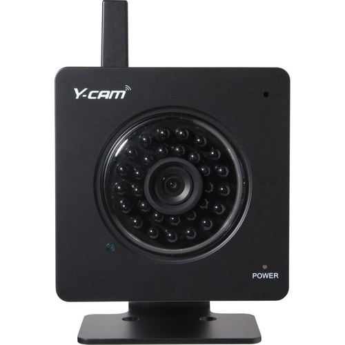 Y-Cam Black SD Network Camera, Wifi, MicroSD, Nightvision - OPEN BOX