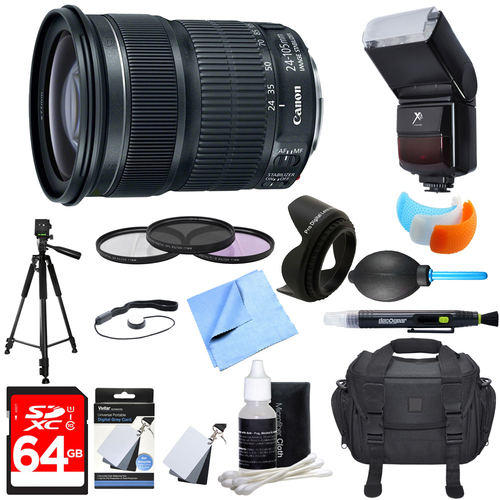 Canon EF 24-105mm f/3.5-5.6 IS STM Camera Lens Ultimate Accessory Bundle